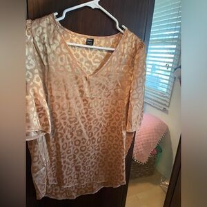 Gold cheetah blouse
